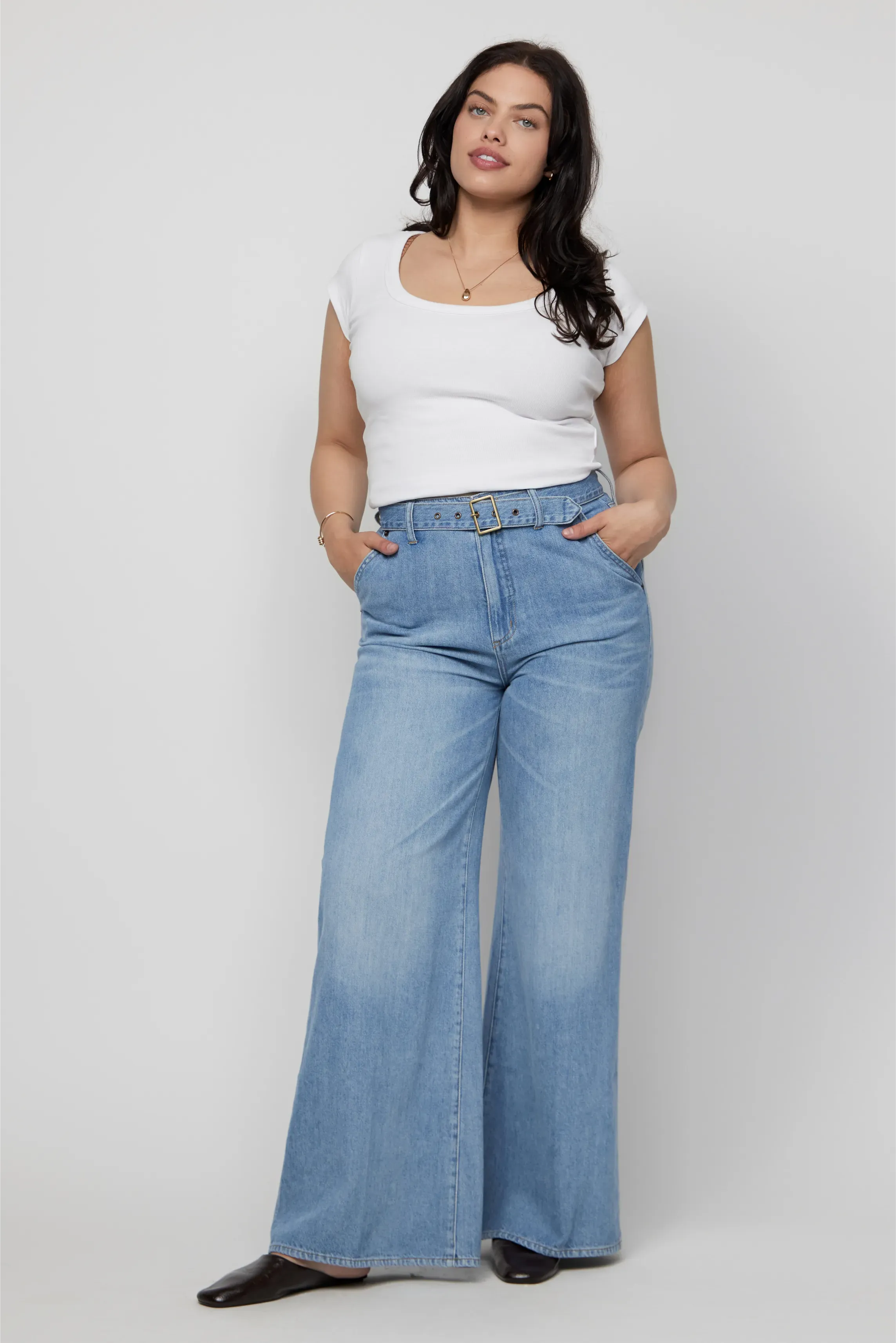 Wescott High Rise Wide Leg Belted 1990 Vintage
