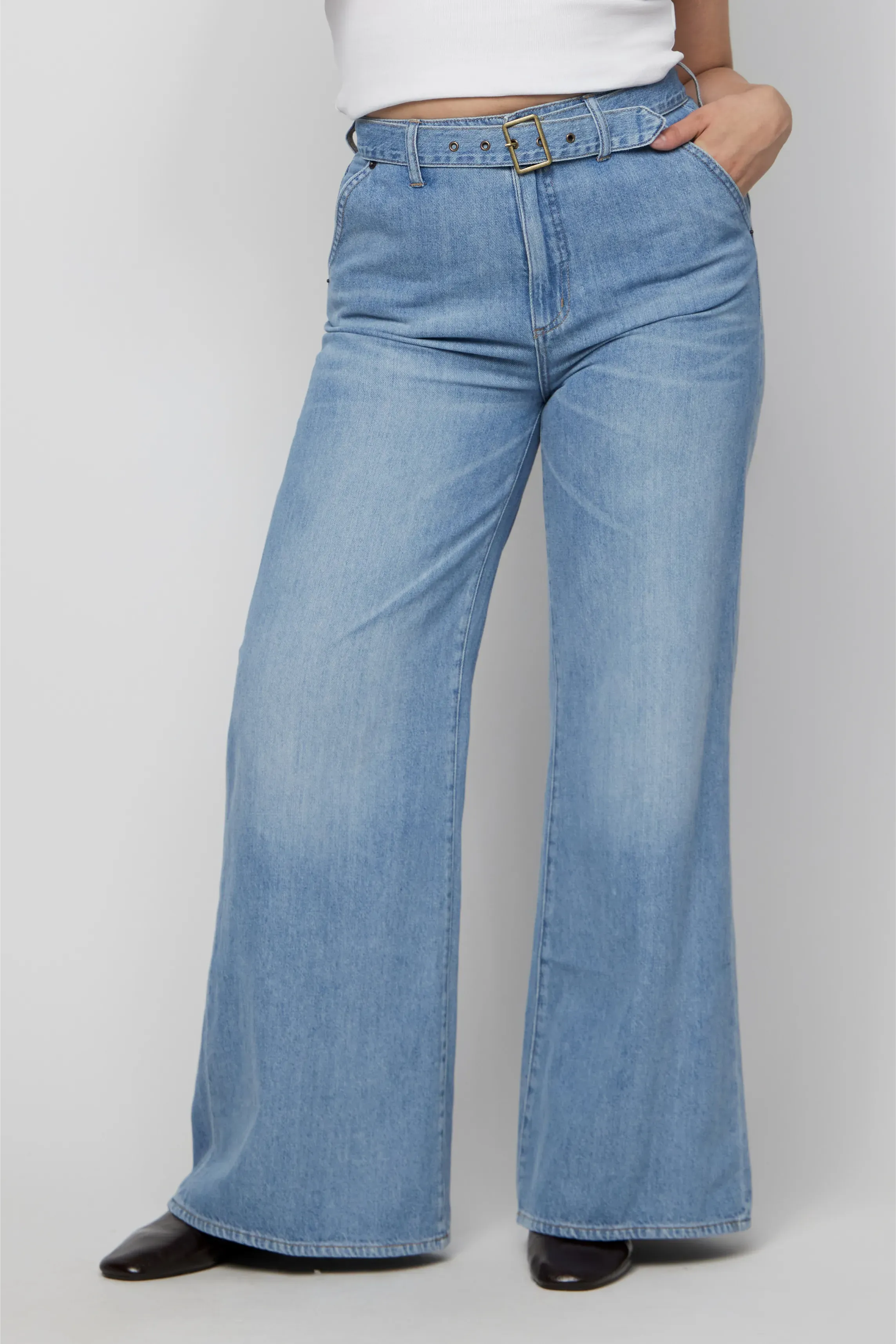 Wescott High Rise Wide Leg Belted 1990 Vintage