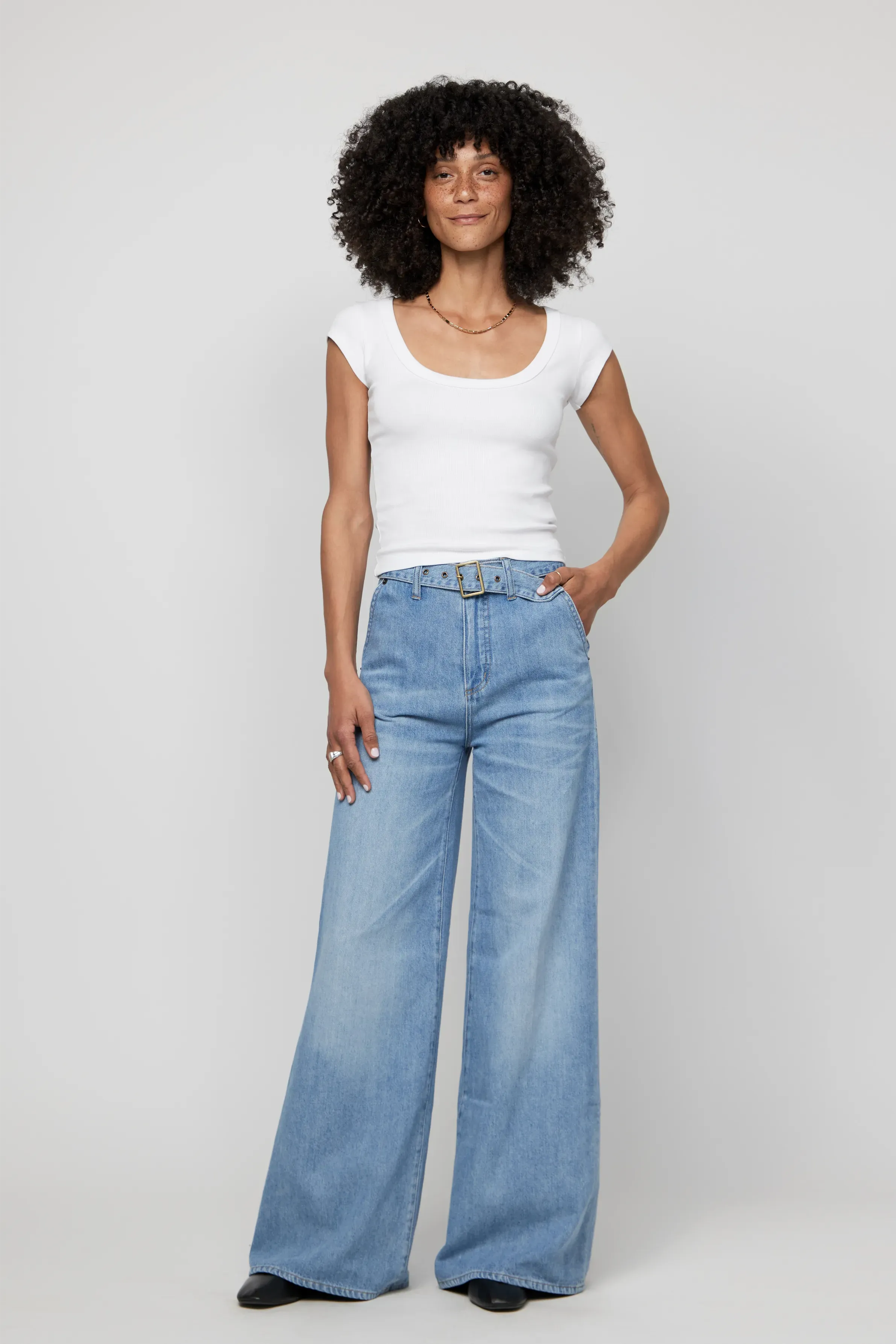 Wescott High Rise Wide Leg Belted 1990 Vintage