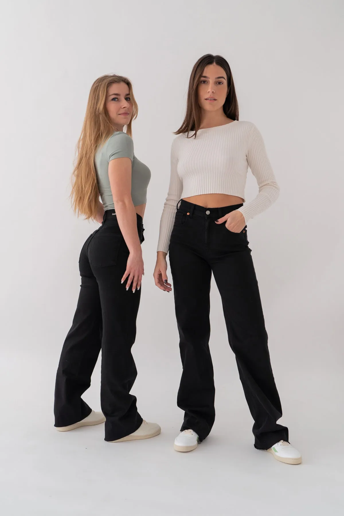 WIDELEG HIGH RISE - BLACK