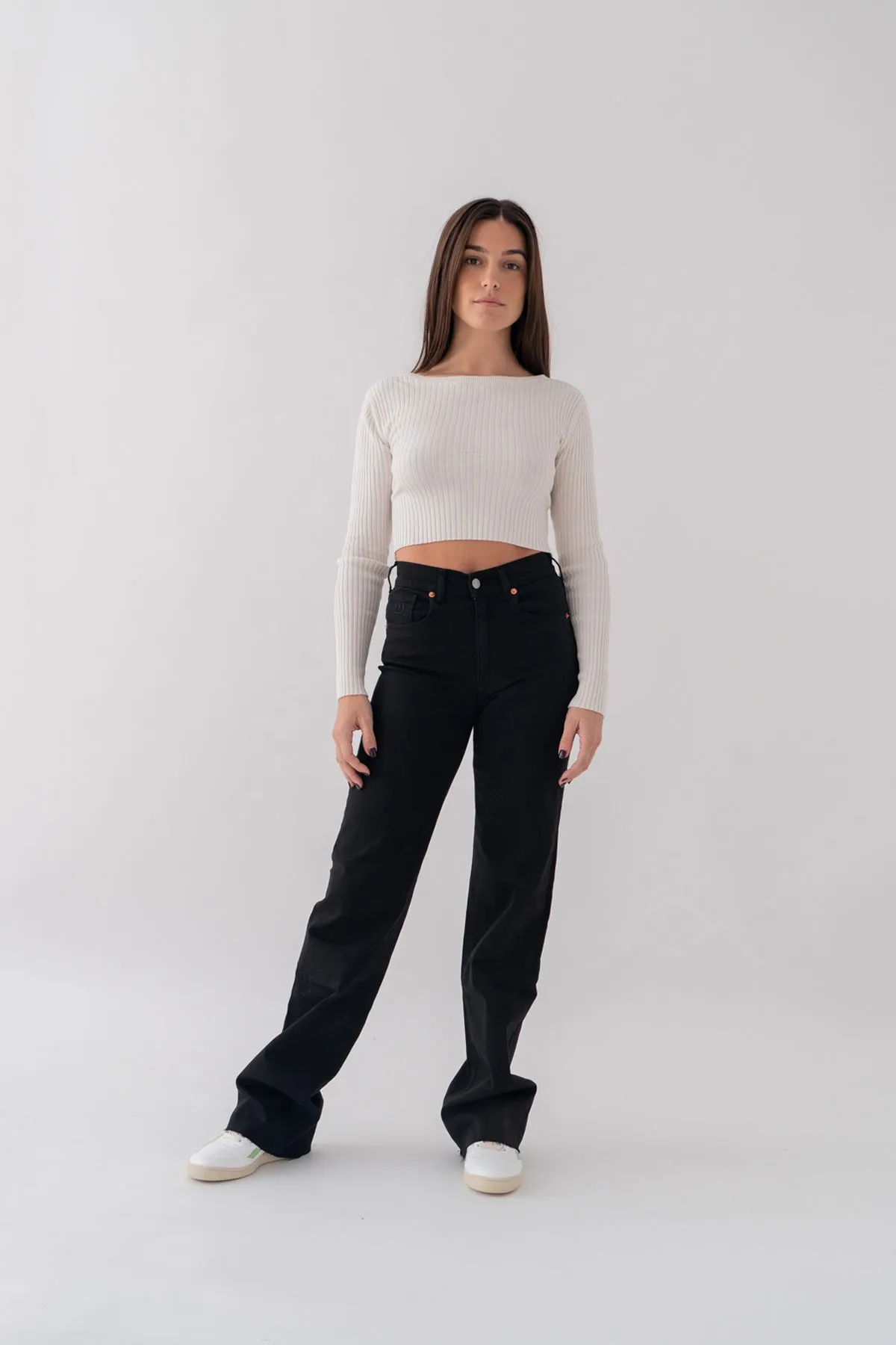 WIDELEG HIGH RISE - BLACK