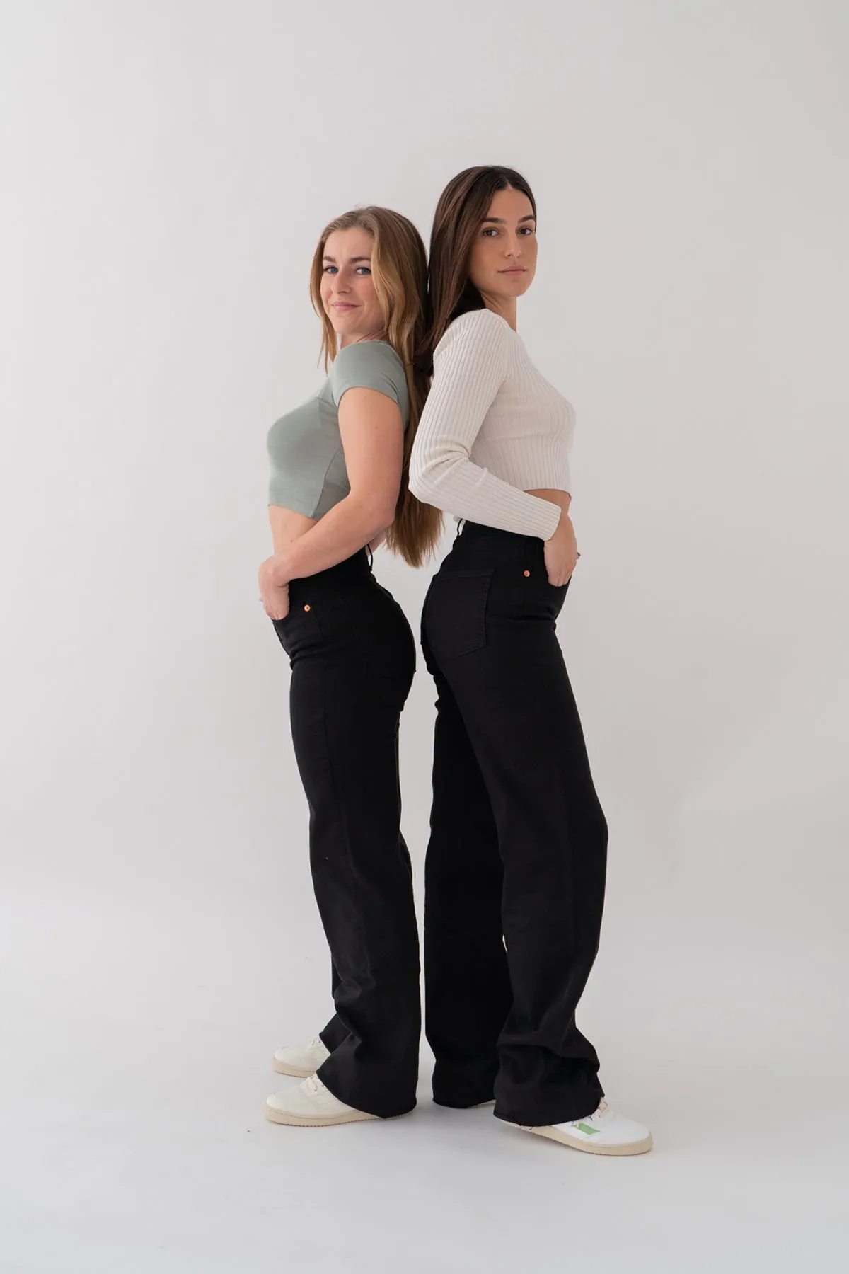 WIDELEG HIGH RISE - BLACK