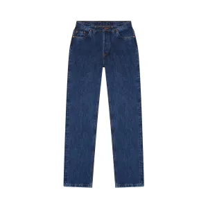 Women's stonewashed straight high-waisted jeans - Apolline