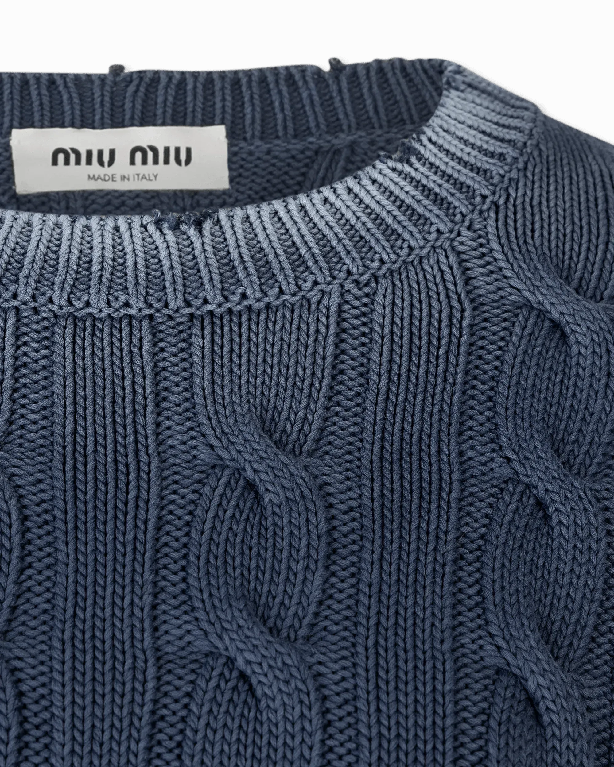 Woven Knit Cropped Sweater