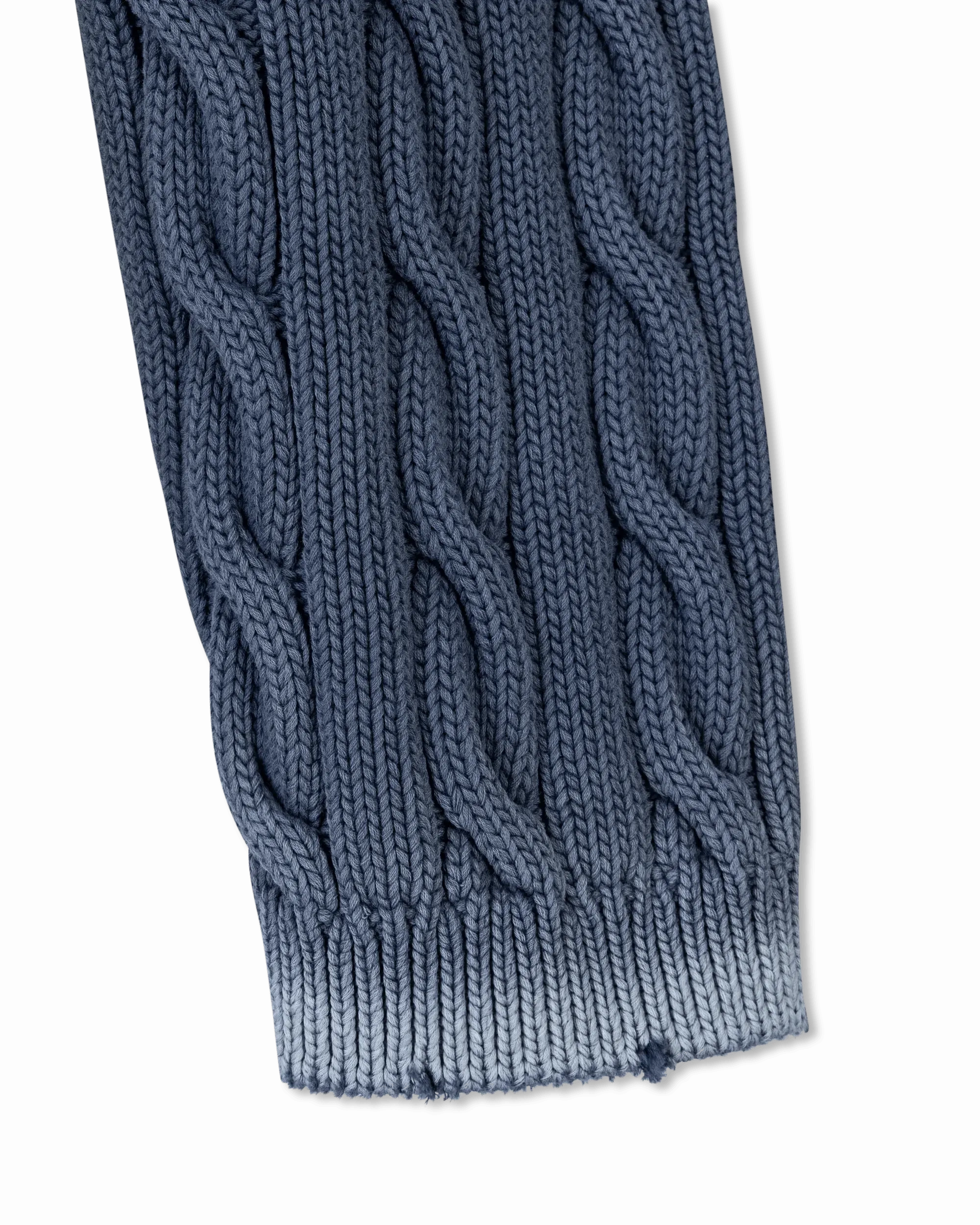 Woven Knit Cropped Sweater